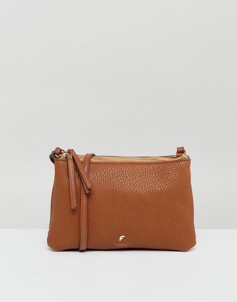 Fiorelli - Borsa A Tracolla Semplice Con Zip In Alto Color Cuoio - Cuoio