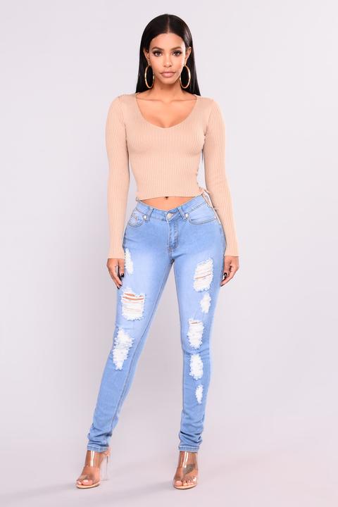 Shindig Skinny Jeans - Light Blue Wash