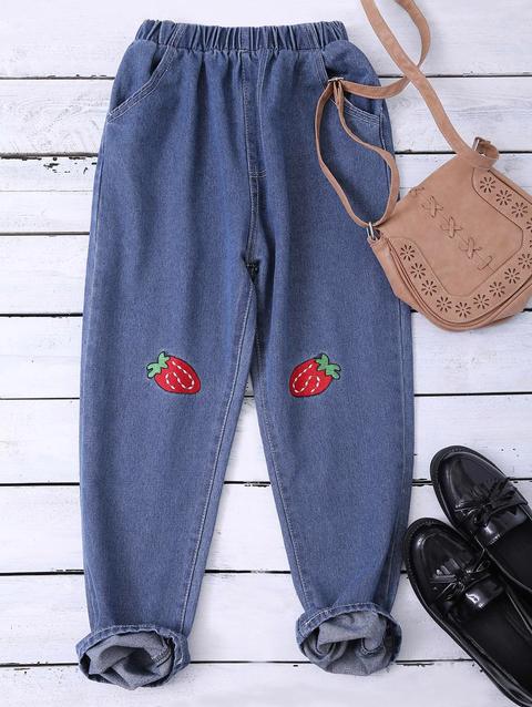 Embroidered Heram Jeans