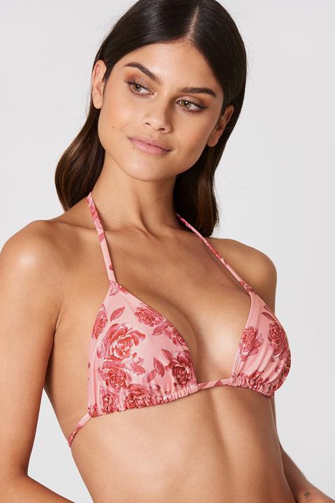 Triangle Bikini Top Pink