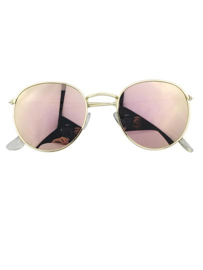 Gafas De Sol Redondo Talla Grande -rosa