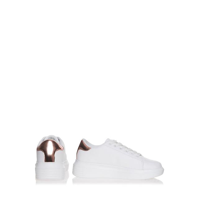 Lipsy Truffle Flatform Lace Up Trainer 
