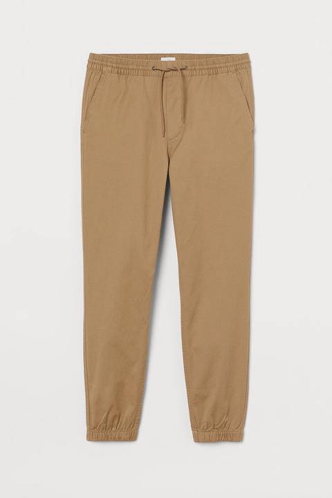 cotton twill joggers