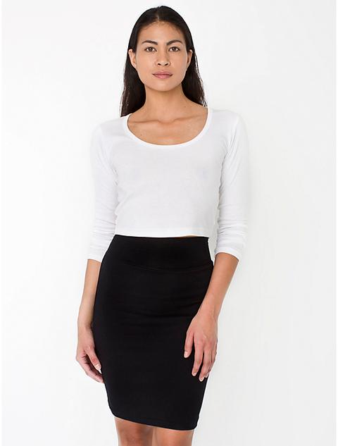 Interlock Pencil Skirt