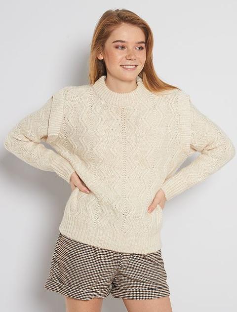 Pull En Maille Torsadée