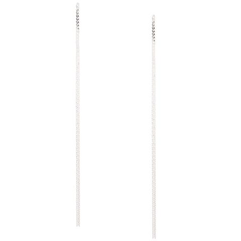 Claire's Silver 8" Strand Drop Earrings