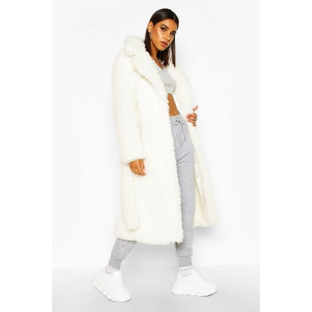 white longline coat