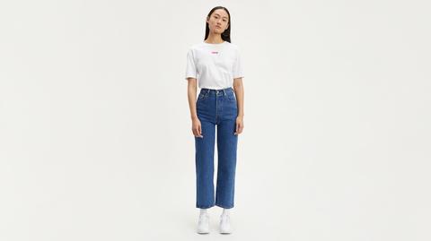 Ribcage Straight Ankle Jeans - Mittlere Waschung / Georgie