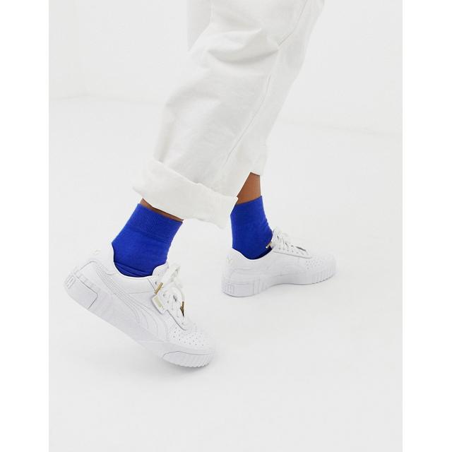 puma cali triple white trainers