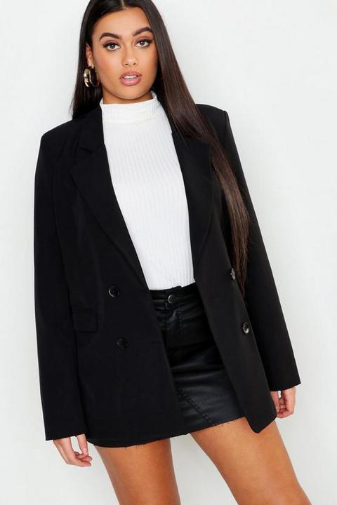 Plus Oversized Double Breasted Blazer