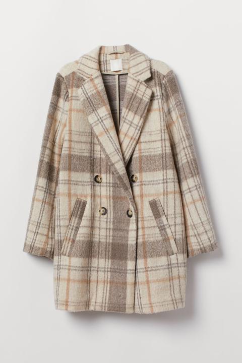 H & M - Cappotto A Doppio Petto - Beige