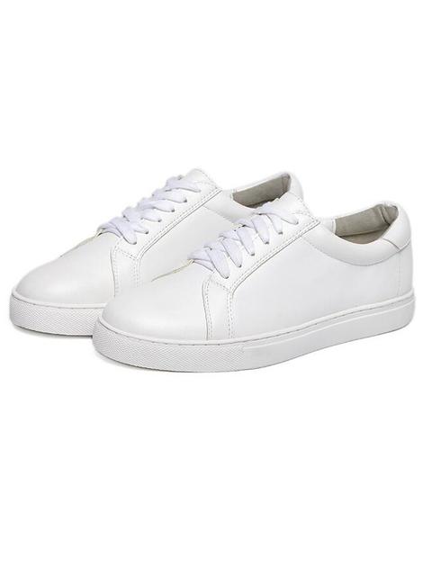 Sneakers Cuero Cordón -blanco