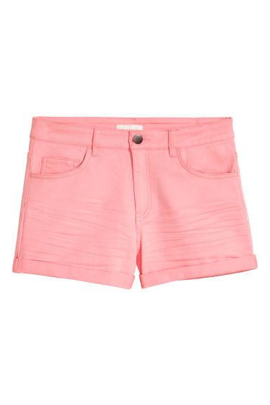 H & M - Shorts In Twill - Rosa