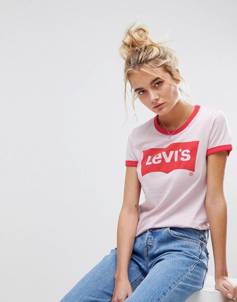 levis shirt rosa