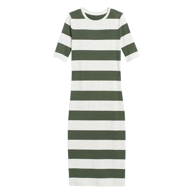 Stripe Midi T-shirt Dress from Banana 