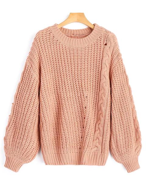 Maglione Largo In Maglia