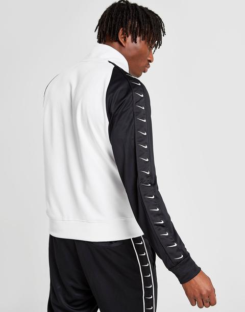 white nike tracksuit top