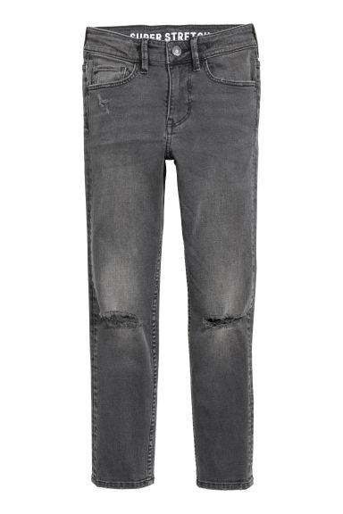 H & M - Superstretch Skinny Fit Jeans - Grigio