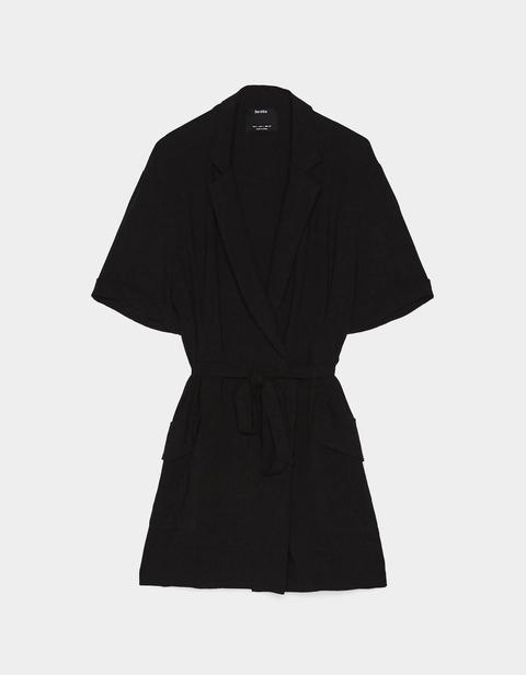 Vestido Tipo Blazer Con Lazada