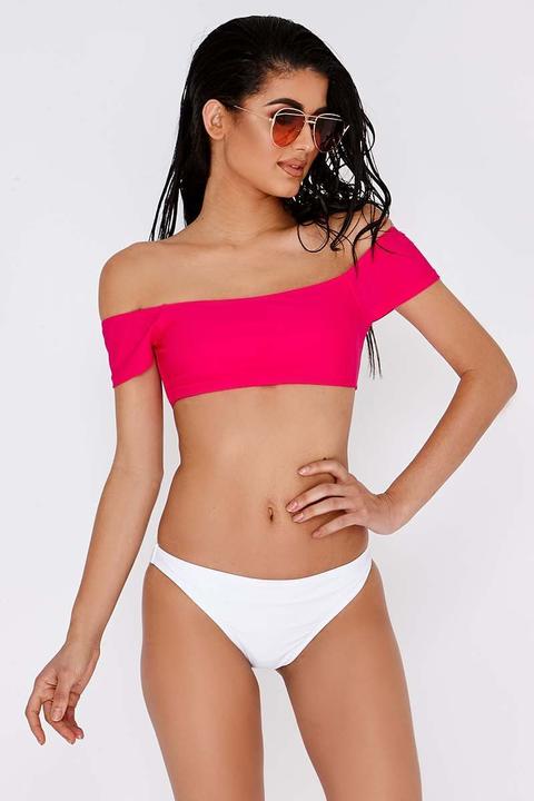 White Bottoms - White Mix & Match Brief Bikini Bottoms