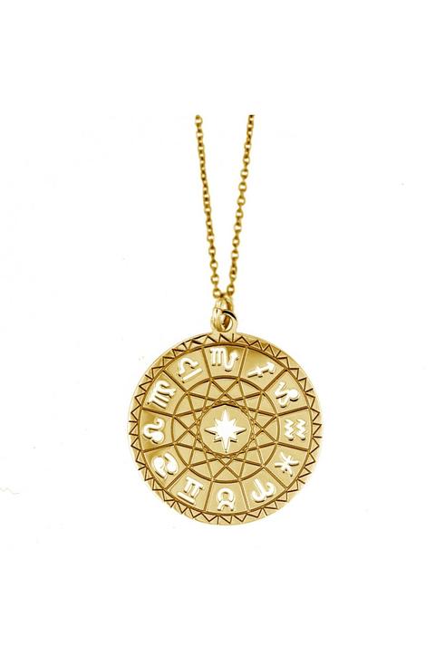 Collar Largo Moneda Constelaciones Gold