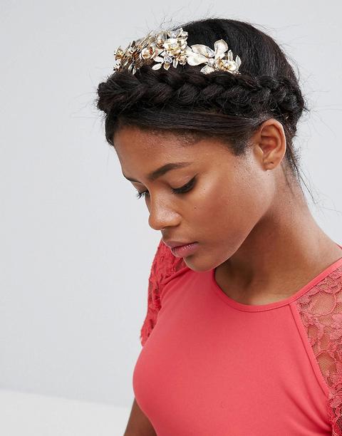 Diadema Con Diseño De Enredadera De Hojas Y Bisutería Para Ocasiones Especiales De Asos