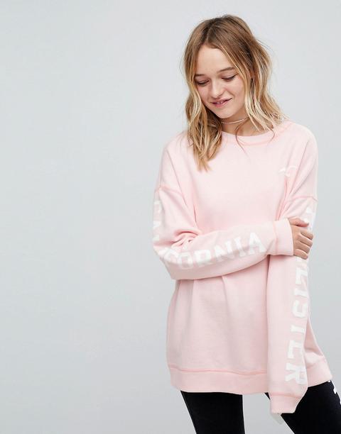 sudadera hollister rosa