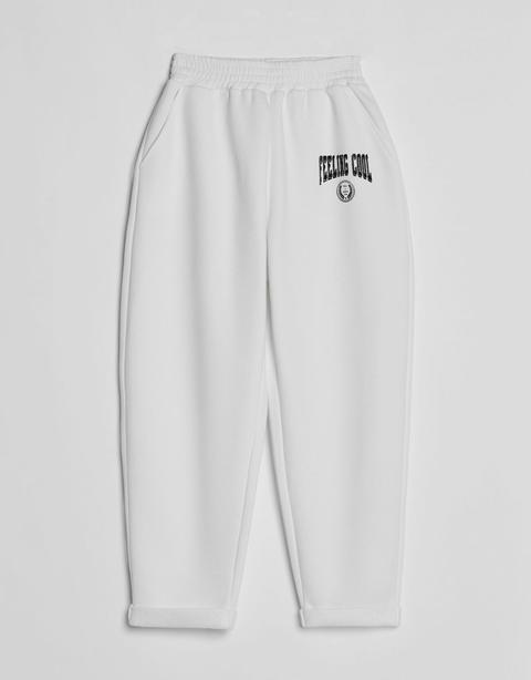 Pantalón Felpa Varsity Slouchy