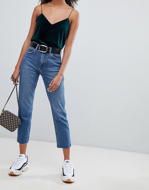 Bershka Straight Leg Jean - Blue from 