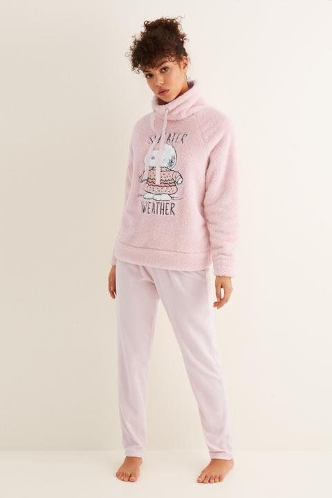 Pijama Largo Polar Snoopy