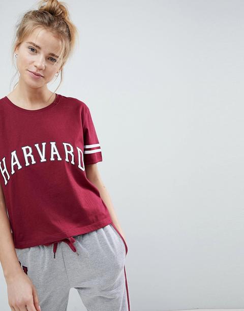 Camiseta Harvard De Asos Lounge