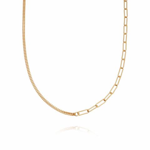 Estée Lalonde Duality Chain Necklace 18ct Gold Plate
