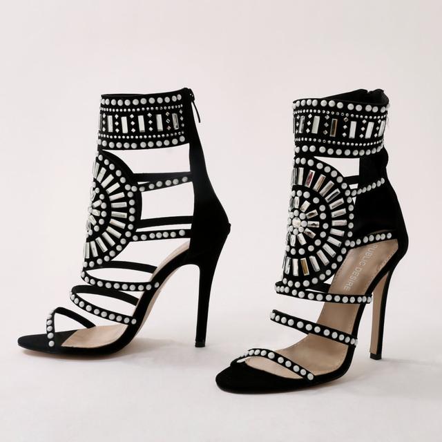 cleopatra embellished heels