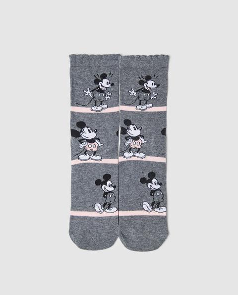 Easy Wear Intimo - Calcetín De Mujer Disney Con Estampado De Mickey Mouse