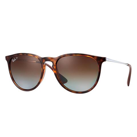 Erika Classic Unisex Sunglasses Lentes: Marrón Polarizadas, Montura: Gunmetal