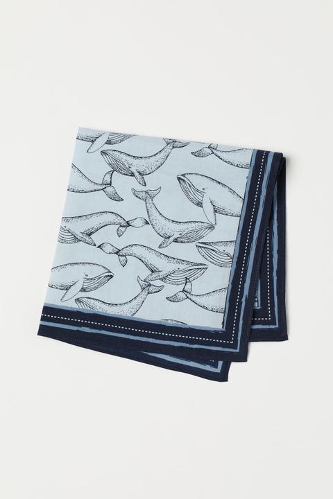 H & M - Pañuelo De Algodón - Azul
