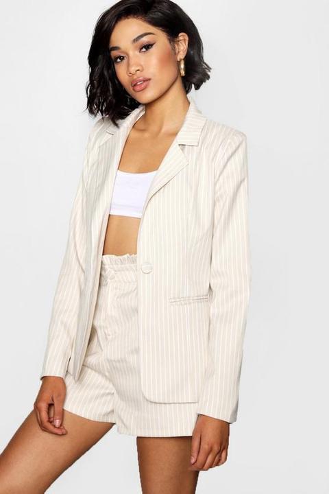 Stripe Blazer