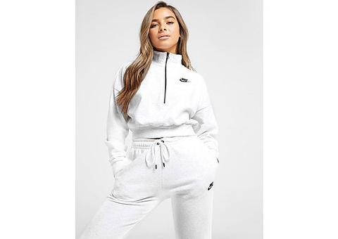 Nike Sweatshirt Crop Essential Crop 1/4 Femme - Only At Jd - White, White