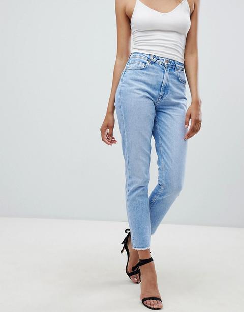 Salsa - Mom Jeans In Denim Rigido - Blu