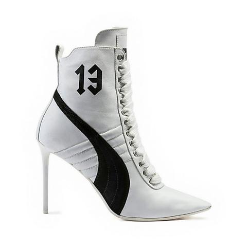 High Heel Leather Sneaker