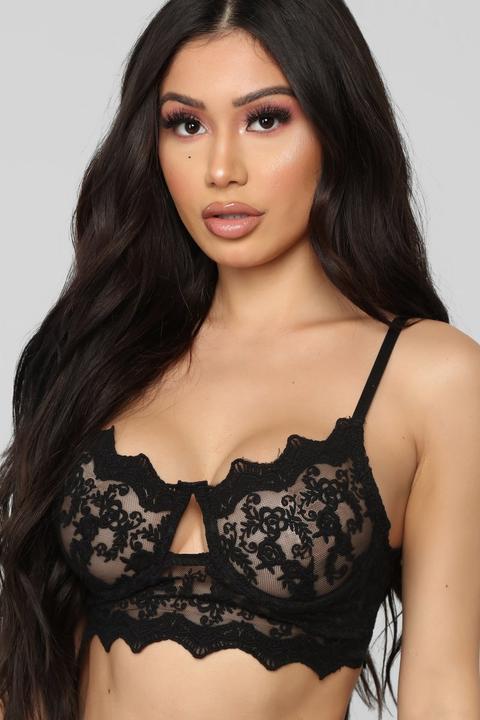 Show You My Tricks Bralette - Black