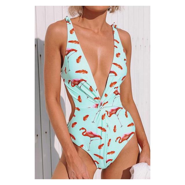 Cupshe flamingo store one piece