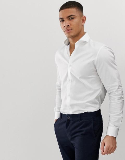 Jack & Jones Premium - Camicia Stretch Elegante Bianca - Bianco