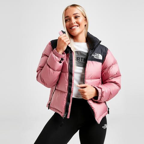 north face pink down jacket