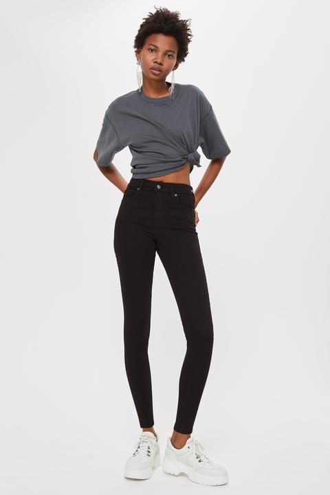 Schwarze Moto Jamie Jeans