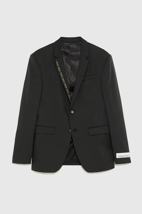 Technical Blazer With Taping