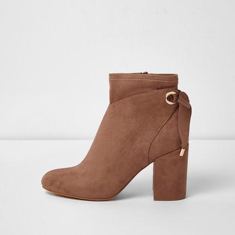 river island pink ankle boots