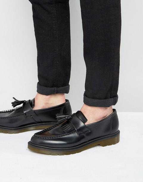 Mocasines Con Borlas En Negro Adrian De Dr Martens