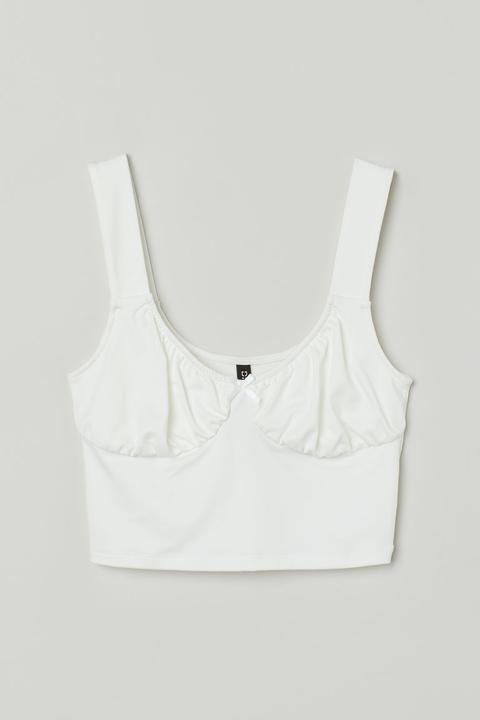 Top Cropped - Blanco