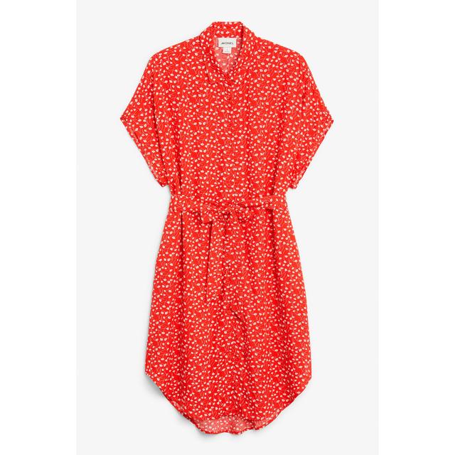 belted shirt dress monki